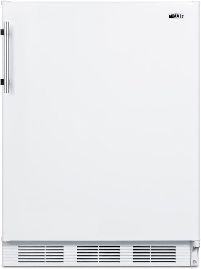 Summit 24" Refrigerator-Freezer, Peak24 Undercounter Fridge, 5.1 cu.ft. Capacity, White- CT661W | Fridge.com