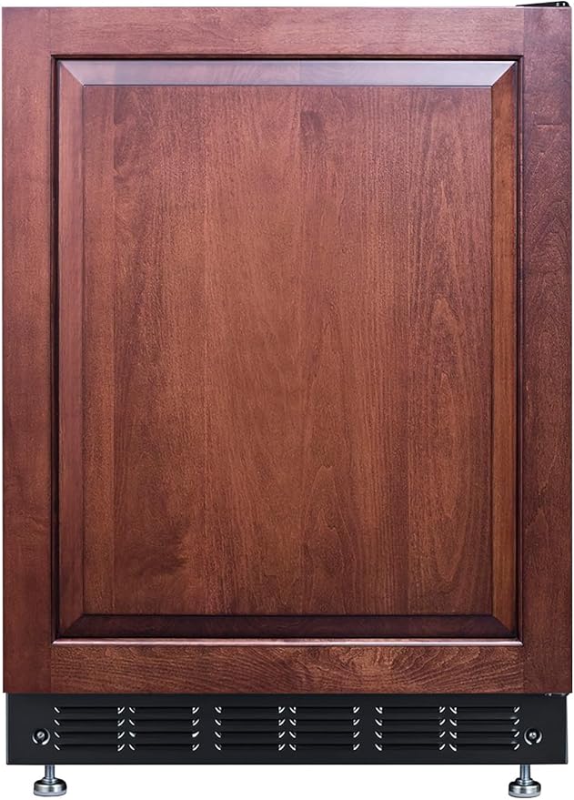 Summit FF6BK2SSRSIF 24” Wide Under Counter Refrigerator 5.5 cu.ft. with Panel-Ready Door (Panel Not Included) Automatic Defrost Operation, and Deluxe black interior (Panel Ready-RHD) | Fridge.com