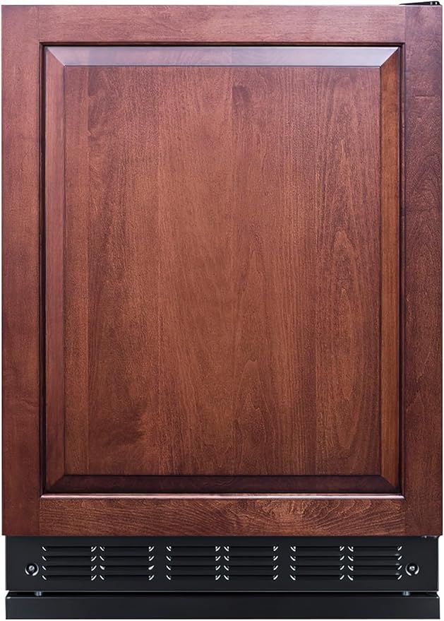 Summit FF6BK2SSRSIF 24” Wide Under Counter Refrigerator 5.5 cu.ft. With Panel-Ready Door (Panel Not Included) Automatic Defrost Operation, And Deluxe Black Interior (Panel Ready-Rhd) - View 2 | Fridge.com