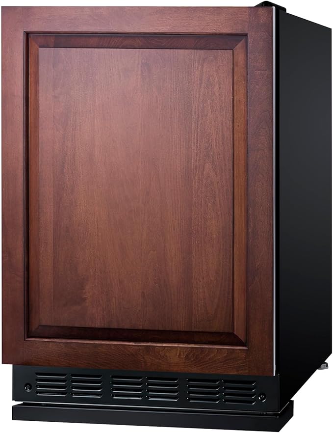 Summit FF6BK2SSRSIF 24” Wide Under Counter Refrigerator 5.5 cu.ft. With Panel-Ready Door (Panel Not Included) Automatic Defrost Operation, And Deluxe Black Interior (Panel Ready-Rhd) - View 4 | Fridge.com