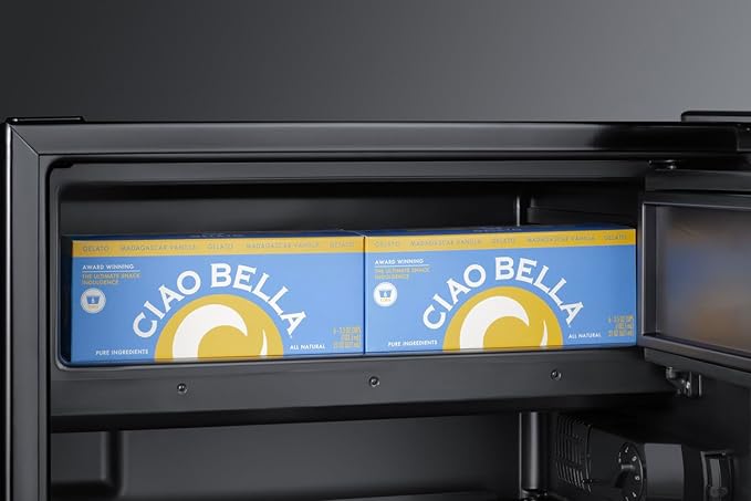 Summit 24" Refrigerator-Freezer, Peak24 Undercounter Fridge, 5.0 cu.ft. Capacity, Stainless Steel/Black- CT66BK2SS - View 4 | Fridge.com