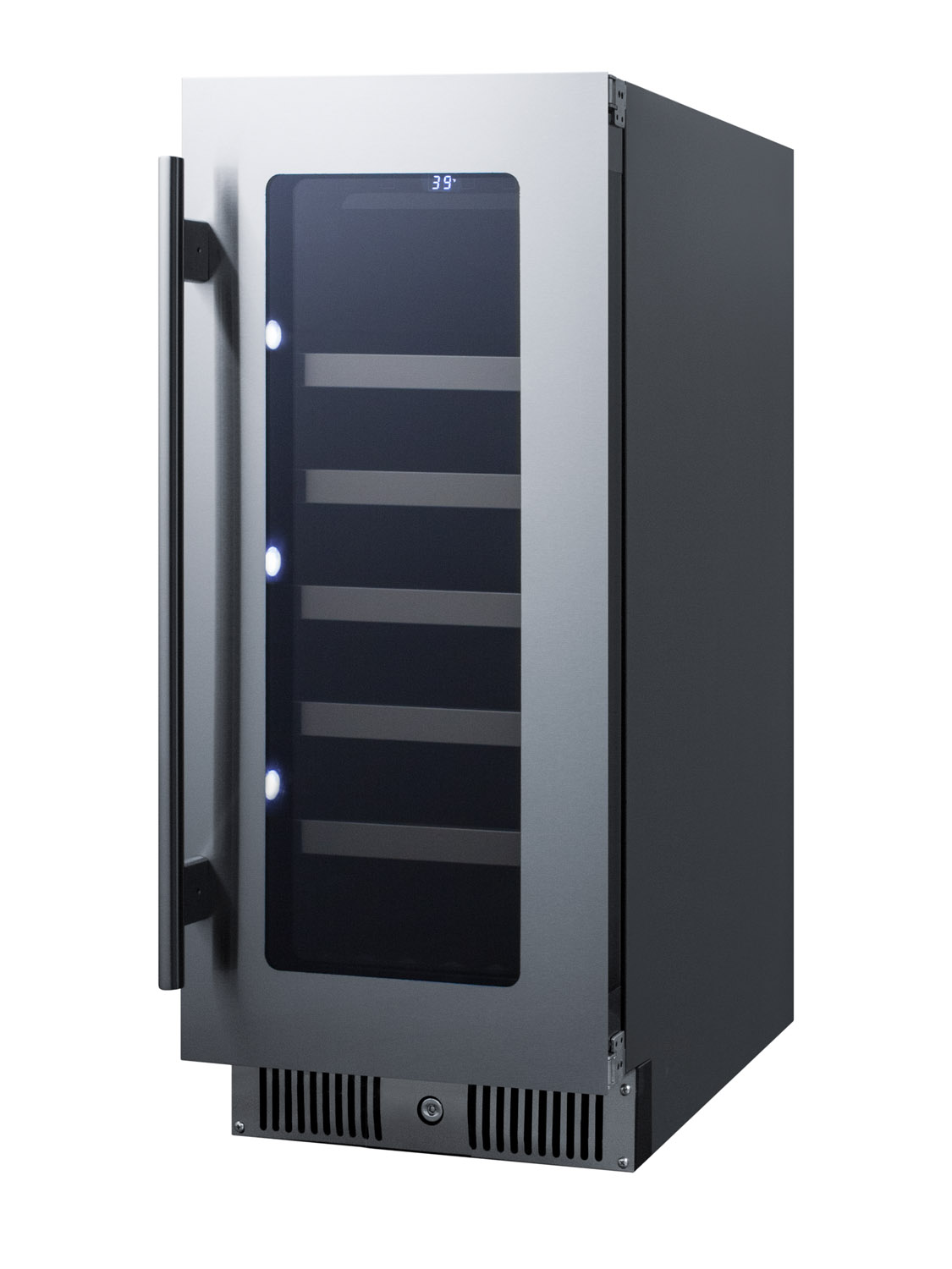 Summit Appliance Single Zone 14.88'' 29 Bottle Wine Refrigerator - View 3 | Fridge.com