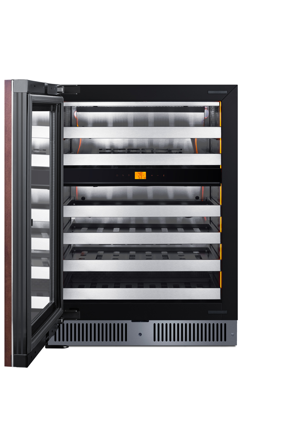 Summit Appliance  24" Dual Zone Built-In Panel Ready Wine Cellar (Panel Not Included) - View 3 | Fridge.com