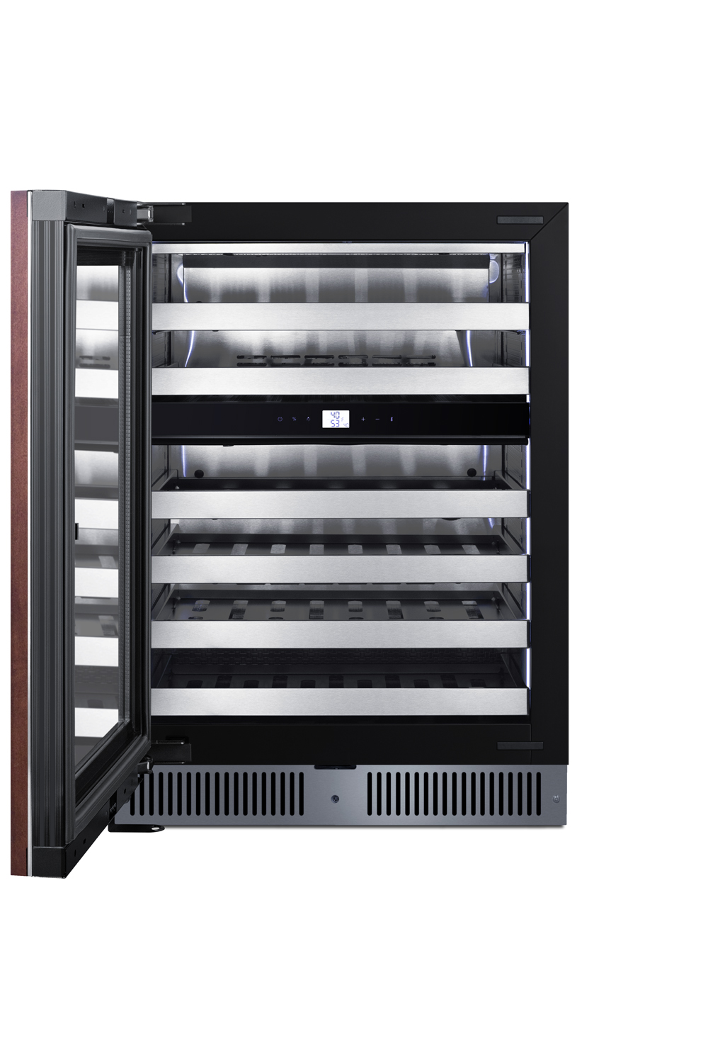 Summit Appliance  24" Dual Zone Built-In Panel Ready Wine Cellar (Panel Not Included) - View 6 | Fridge.com