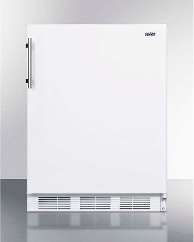 Summit 24" Refrigerator Freezer, Undercounter Fridge, 5.1 Cu.Ft. Capacity, ADA Compliant, Energystar, White- Ct661wada - View 1 | Fridge.com