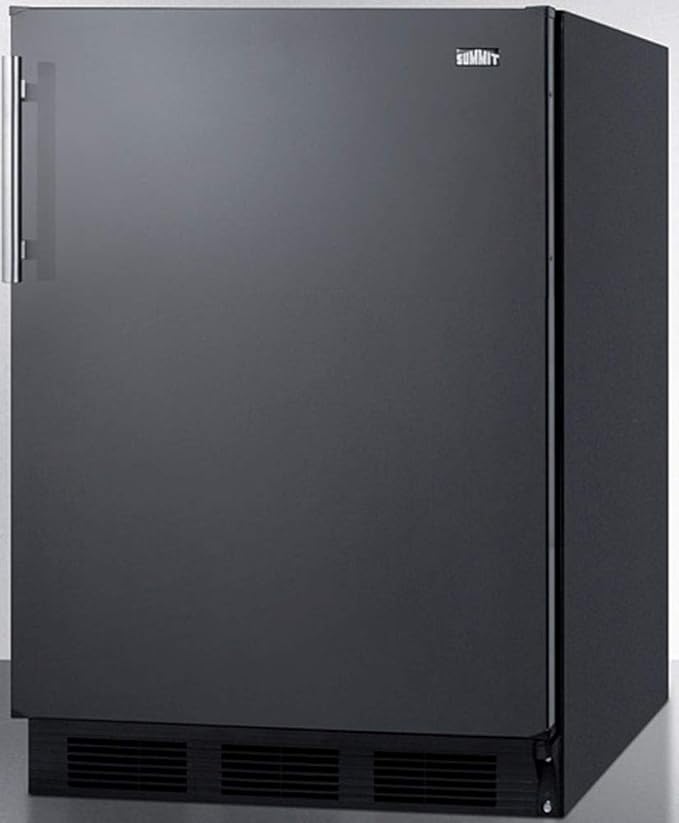 Summit 24" Refrigerator-Freezer, Peak24 Undercounter Fridge, 5.1 Cu.Ft. Capacity, Black - Ct663bk - View 2 | Fridge.com