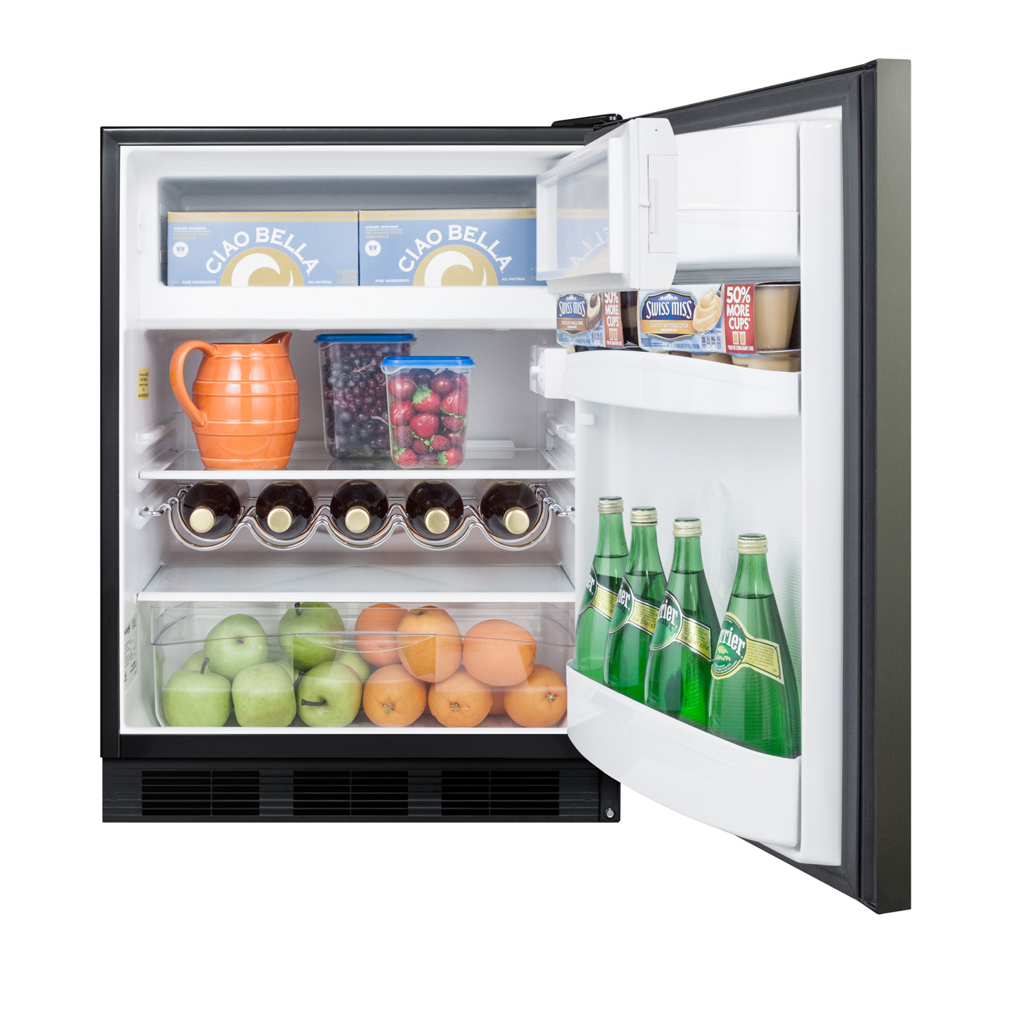 Summit Appliance Basalt 5.1 Cubic Feet Convertible Mini Fridge With Freezer - View 5 | Fridge.com