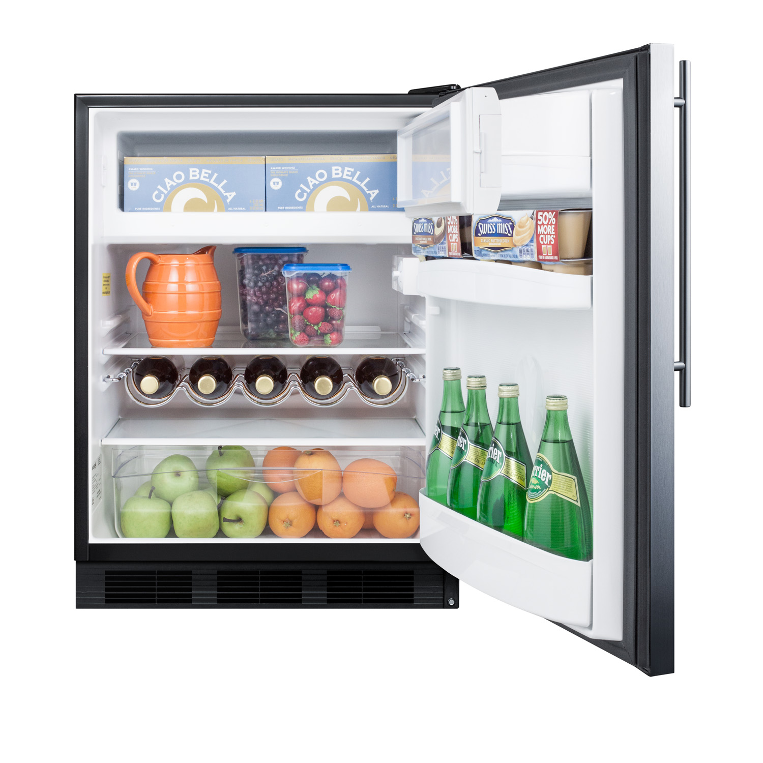 Summit Appliance 5.1 Cubic Feet Convertible Mini Fridge With Freezer - View 3 | Fridge.com