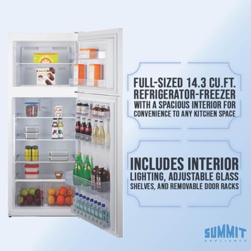 Summit 28" Refrigerator, White - Ctr151w - View 4 | Fridge.com