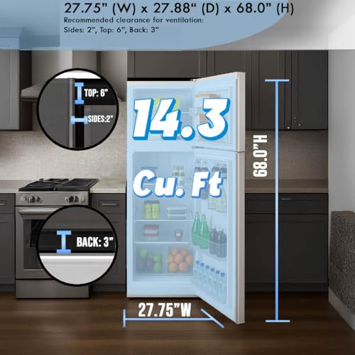 Summit 28" Refrigerator, White - Ctr151w - View 5 | Fridge.com