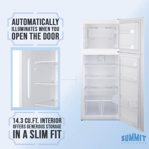 Summit 28" Refrigerator, White - Ctr151w - View 6 | Fridge.com