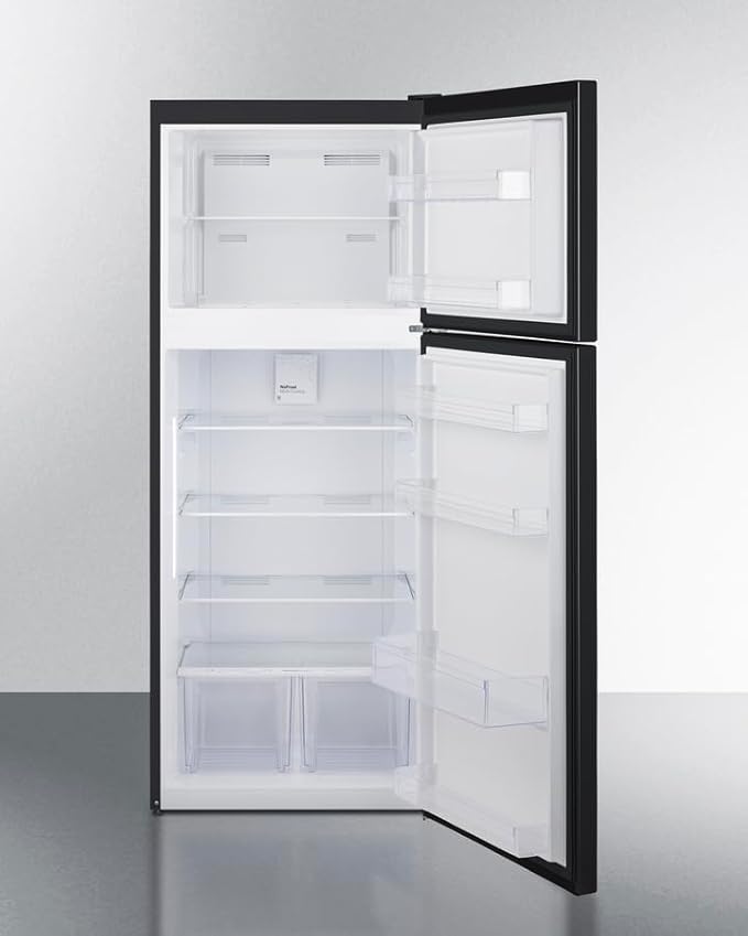 Summit 28" Refrigerator, Top Mount Freezer, Full Size, Energy Star Certified, White- CTR152B (Black, Right Hand Door) - View 4 | Fridge.com