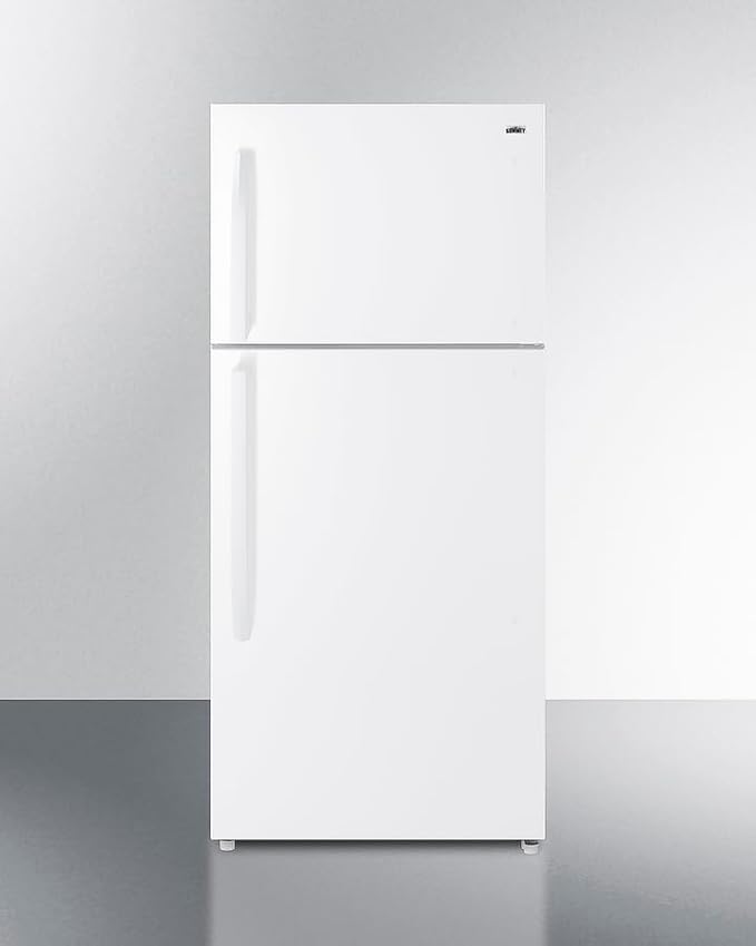 Summit 30" Refrigerator, 20.5 Cu.Ft Capacity Top Mount Refrigerator - Freezer, Energy Star, White- Ctr21w | Fridge.com