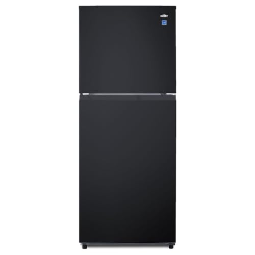 Summit 24" Refrigerator, Refrigerator - Freezer, With Ice Maker, Black- FF1087BIM | Fridge.com
