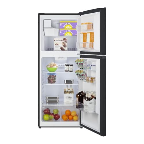 Summit 24" Refrigerator, Refrigerator - Freezer, With Ice Maker, Black- FF1087BIM - View 6 | Fridge.com