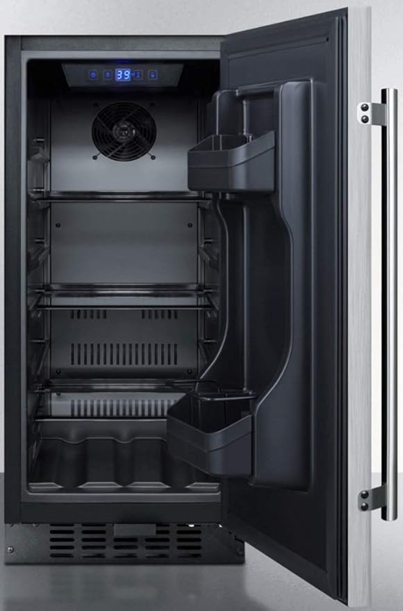 Summit FF1532BSS Refrigerator, Stainless Steel - View 2 | Fridge.com