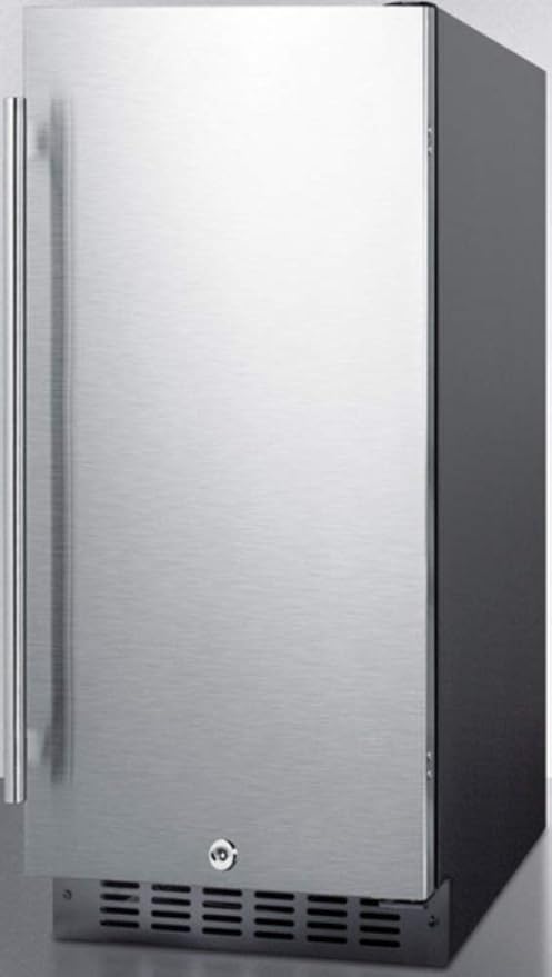 Summit FF1532BSS Refrigerator, Stainless Steel - View 3 | Fridge.com