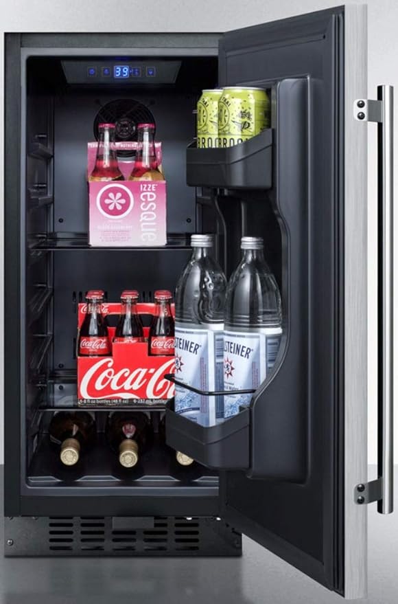 Summit FF1532BSS Refrigerator, Stainless Steel - View 4 | Fridge.com