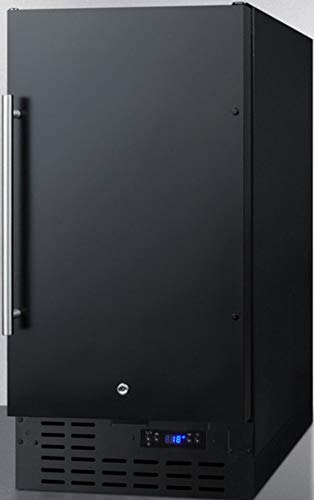 Summit 18” Freezer, 2.7 Cu.Ft.Capacity, Built-In Freezer, Undercounter, Black- Scff1842 - View 2 | Fridge.com