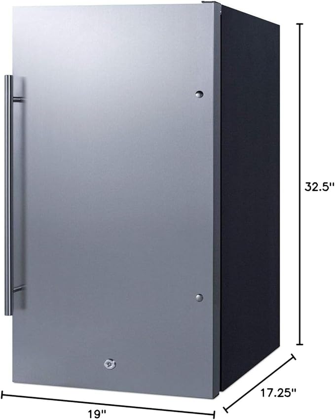 Summit Appliance FF195ADA ADA Shallow Depth Built-In All-Refrigerator, ADA Compliant; 3.13 cu.ft.; Automatic Defrost; Ideal For Small-Spaced Commercial And Residential Settings - View 5 | Fridge.com