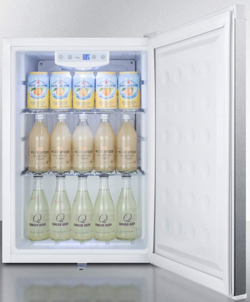 Summit 17 Inch Commercial 17" Freestanding/Built In Compact All-Refrigerator FF31L7BICSS - View 4 | Fridge.com