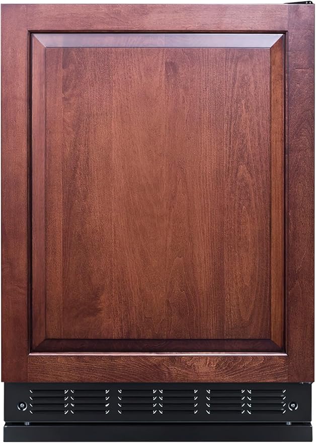Summit FF708BLSSRSIF 24” Wide Under Counter Refrigerator 5.1 cu.ft. With Panel-Ready Door (Panel Not Included) Automatic Defrost Operation, And Deluxe Black Interior (Rhd) - View 2 | Fridge.com