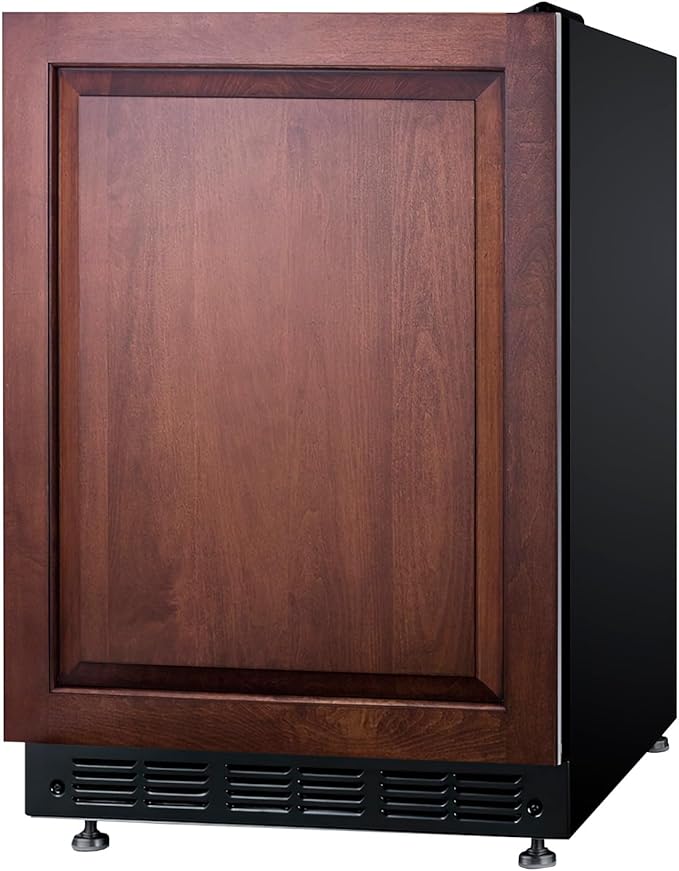 Summit FF708BLSSRSIF 24” Wide Under Counter Refrigerator 5.1 cu.ft. With Panel-Ready Door (Panel Not Included) Automatic Defrost Operation, And Deluxe Black Interior (Rhd) - View 5 | Fridge.com