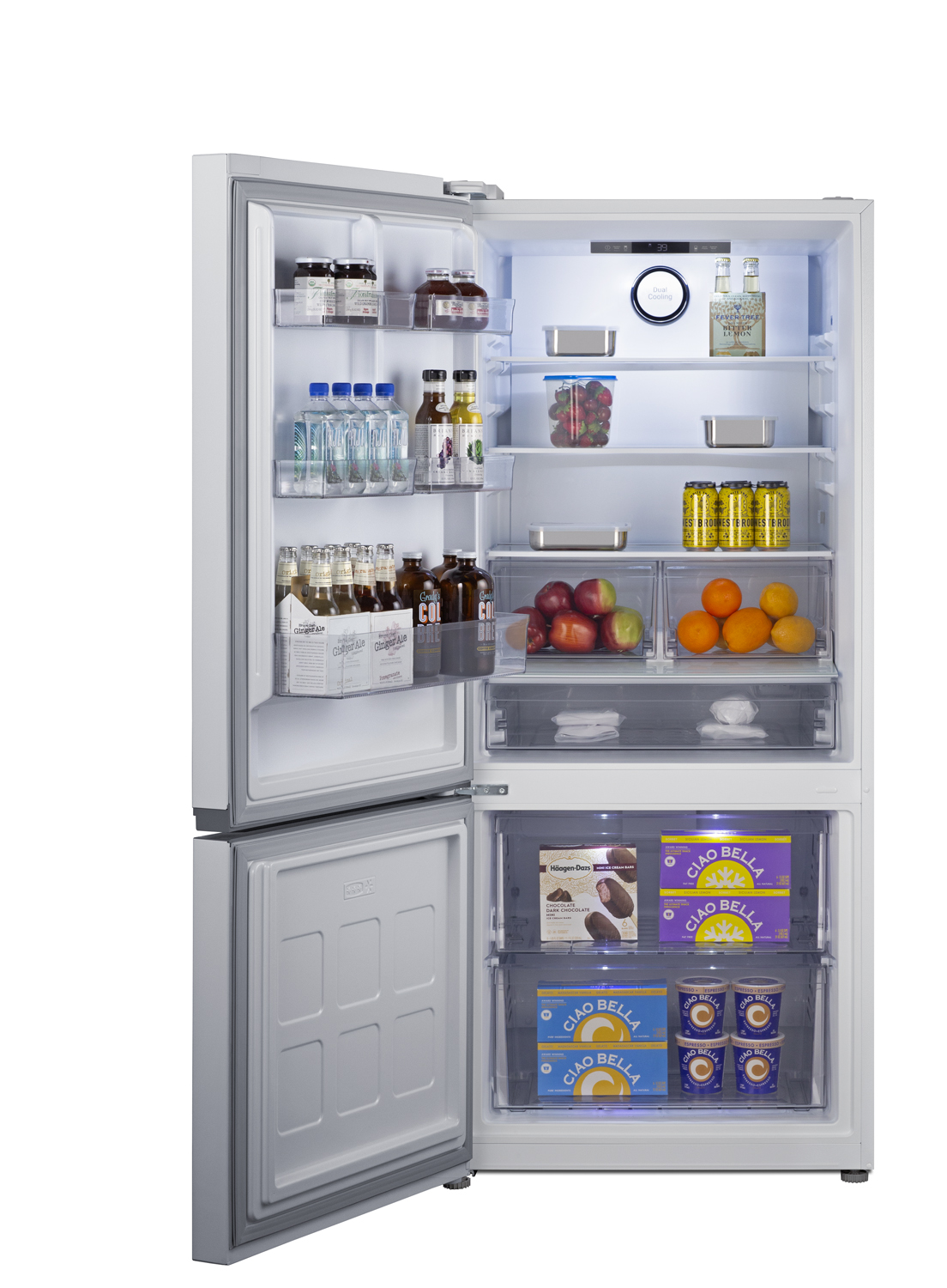 Summit Appliance 30" Wide Bottom-Mount Refrigerator-Freezer, Counter Depth - View 5 | Fridge.com