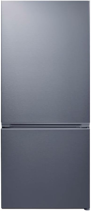 Summit 30" Refrigerator, 16.1 cu.ft Capacity Refrigerator-Freezer, Bottom Mount Freezer, Energy Star, Stainless Steel - FFBF173SS - View 3 | Fridge.com