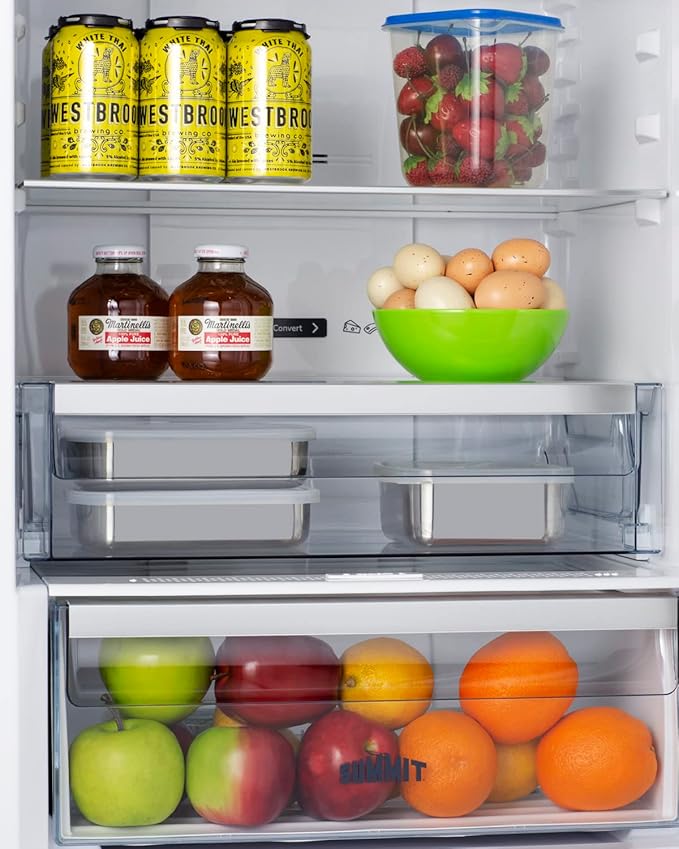 Summit Appliance Ffbf181es2 24" Wide Bottom Freezer Refrigerator, Stainless Steel Door, Energy Star Certified, Digital Thermostats, Made In Europe - View 6 | Fridge.com