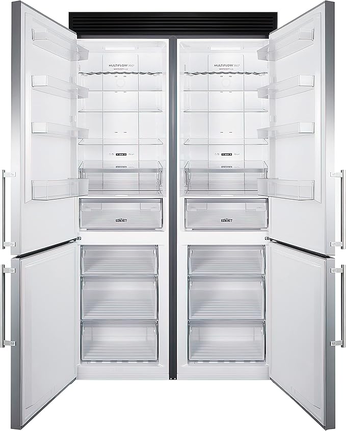 Summit 48" French Door Refrigerator, Stainless Steel - FFBF181ES2KIT48 - View 2 | Fridge.com