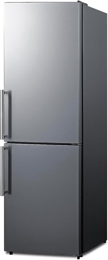 Summit Appliance FFBF235PL 24" Wide Bottom Freezer Refrigerator, Energy Star, LED Lighting, Stainless Steel (Rhd) - View 2 | Fridge.com