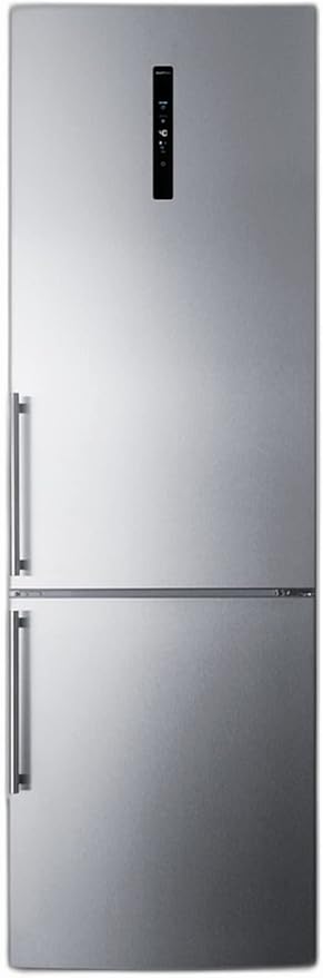 Summit 24" Refrigerator, 10.6 cu.ft Capacity Refrigerator - Freezer, Bottom Freezer, Ice Maker, Stainless Steel- FFBF249SS2IM | Fridge.com