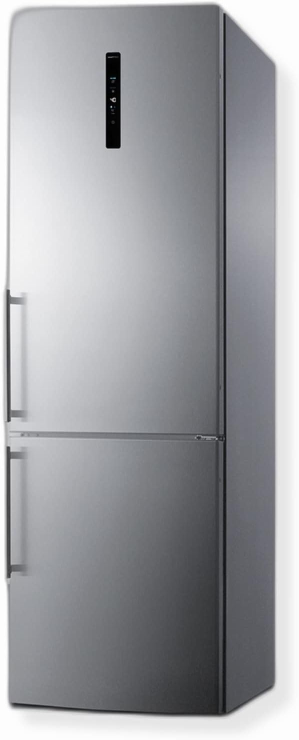 Summit 24" Refrigerator, 10.6 cu.ft Capacity Refrigerator - Freezer, Bottom Freezer, Ice Maker, Stainless Steel- FFBF249SS2IM - View 5 | Fridge.com