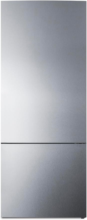 Summit Appliance FFBF279SSX 28" Wide Bottom Freezer Refrigerator, Interior LED Lighting, Stainless Steel Doors, 14.6 cu.ft Capacity, No-frost Operation, Digital Temperature Control | Fridge.com