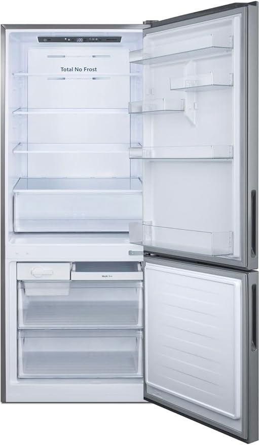 Summit Appliance FFBF279SSX 28" Wide Bottom Freezer Refrigerator, Interior LED Lighting, Stainless Steel Doors, 14.6 cu.ft Capacity, No-Frost Operation, Digital Temperature Control - View 2 | Fridge.com