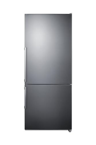 Summit FFBF283SS 28" Wide Bottom Freezer Refrigerator, 14 cu.ft, Stainless Steel Door, LED Lighting, ENERGY STAR Certified, Perfect for Apartments and Small Kitchen- Without Icemaker | Fridge.com
