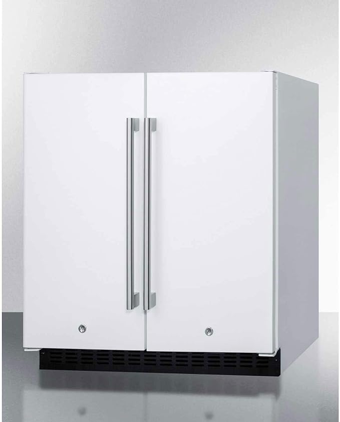 FFRF3075W 30" Compact Side by Side Refrigerator and Freezer with 5.4 cu. ft. Capacity Frost-Free Operation Factory Installed Lock LED Lighting Digital Thermostat Temperature and Door Alarm in White | Fridge.com