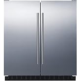 FFRF3075W 30" Compact Side By Side Refrigerator And Freezer With 5.4 cu. ft. Capacity Frost-Free Operation Factory Installed Lock LED Lighting Digital Thermostat Temperature And Door Alarm In White - View 3 | Fridge.com