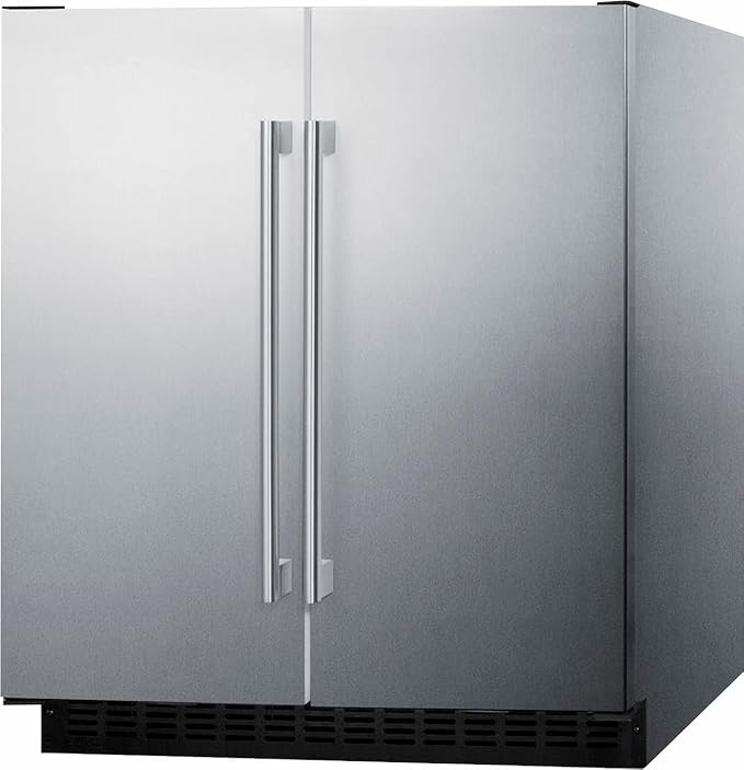 FFRF3075WCSS 30" Side-By-Side Compact Refrigerator And Freezer With 5.4 cu. ft. Capacity LED Lighting Frost Free Operation High Temperature And Open Door Alarm In Stainless Steel Exterior - View 2 | Fridge.com