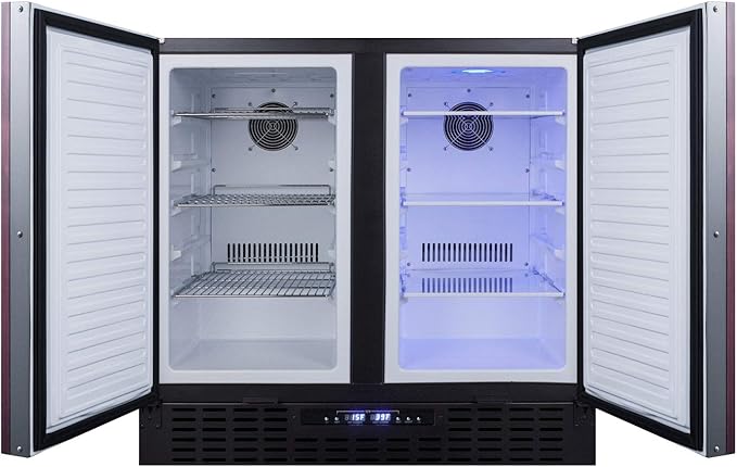 Summit 36" Side-By-Side Refrigerator & Freezer, Panel Ready* - FFRF36IF - View 5 | Fridge.com