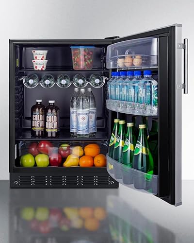 Summit 24 Inch Freestanding Refrigerator FF6BK2SSADA | Fridge.com