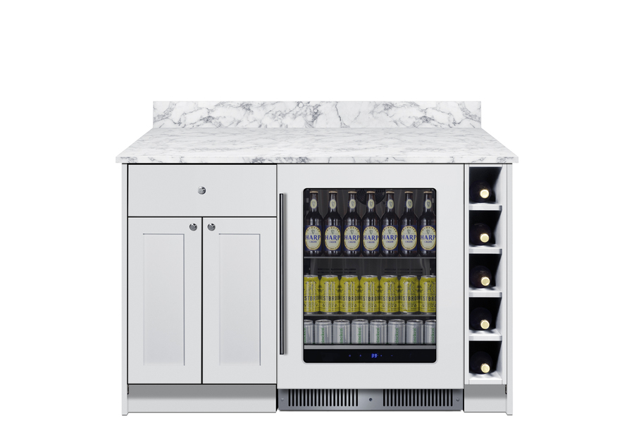 Summit Appliance Mesa Turnkey Dry Bar with Beverage Center and Storage — FIN-0015938 | Fridge.com