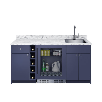 Summit Appliance Oasis Turnkey Wet Bar with Beverage Center, Sink, and Storage, ADA Height | Fridge.com