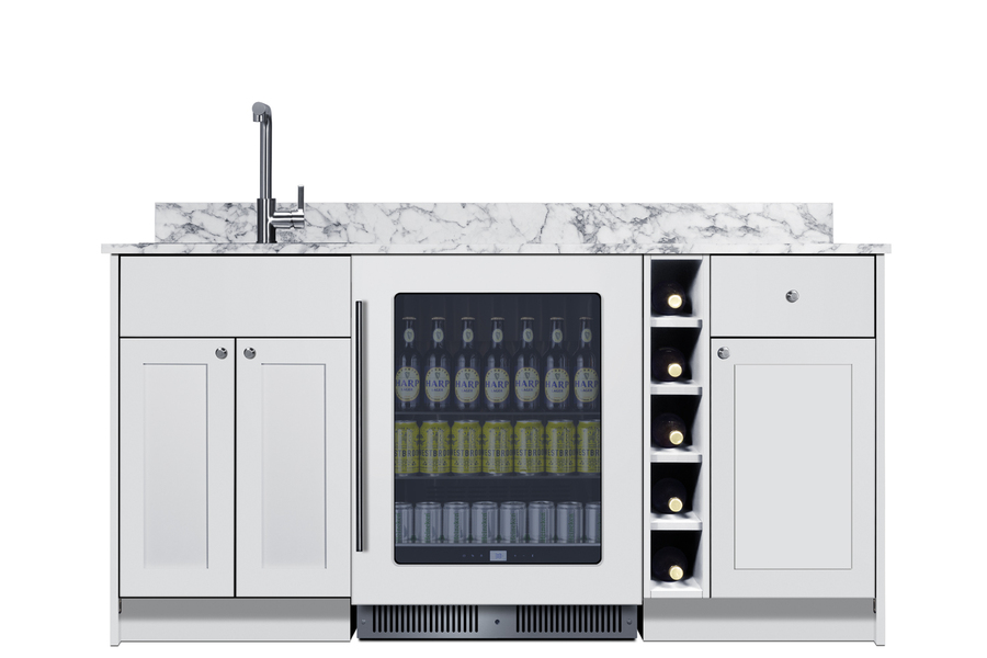 Summit Appliance Oasis Turnkey Wet Bar With Beverage Center, Sink, And Storage - View 2 | Fridge.com