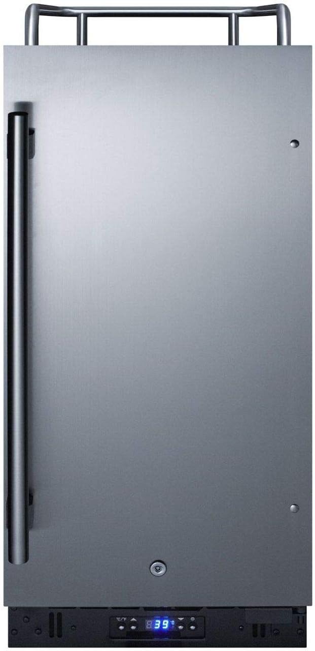 Summit Appliance SBC15NKCSS Built-In 15" Wide Commercially Listed Kegerator With Auto Defrost, Digital Thermostat, Versatile Kegerator, Front Lock, Sealed Back And Complete Stainless Steel Exterior - View 2 | Fridge.com