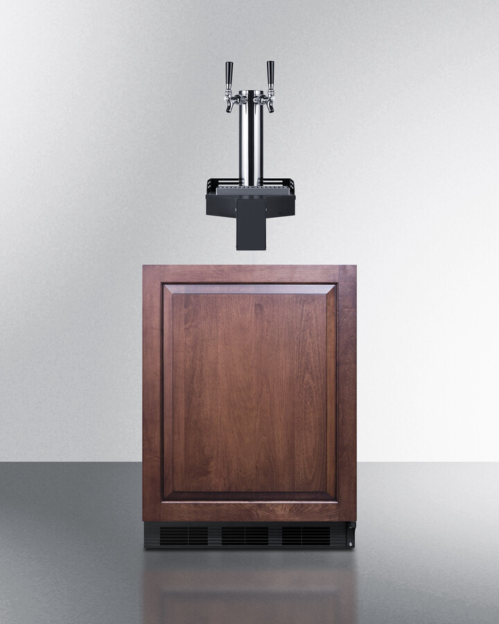 Summit Appliance 24" Wide Floating Tap Built-In  ADA-Compliant Panel Ready Cold Brew Kegerator | Fridge.com