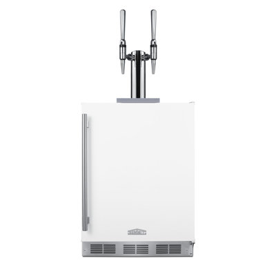 Summit Appliance 5.5 Cubic Feet White Dual Tap Sixth Barrel with for Commercial Use | Fridge.com