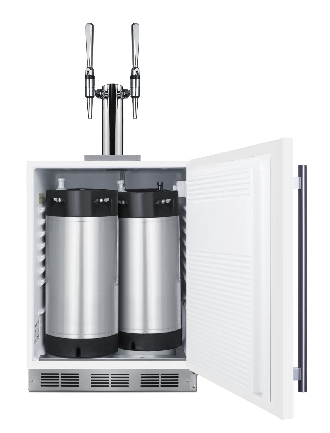 Summit Appliance 5.5 Cubic Feet White Dual Tap Sixth Barrel With For Commercial Use - View 5 | Fridge.com
