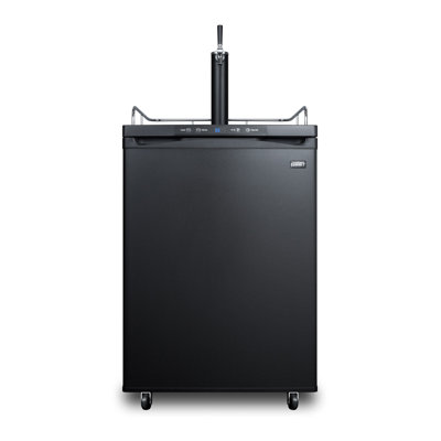 Summit Appliance 5.6 Cubic Feet Matte Black Single Tap Freestanding Kegerator With Adjustable Temperature | Fridge.com